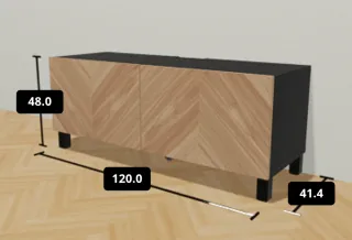 Mueble TV IKEA Bestå 120x41x48 cm