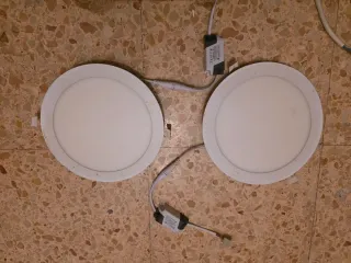 2 Lámparas LED Redondas