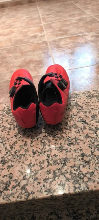 Zapatillas Ciclismo Niño Rojas