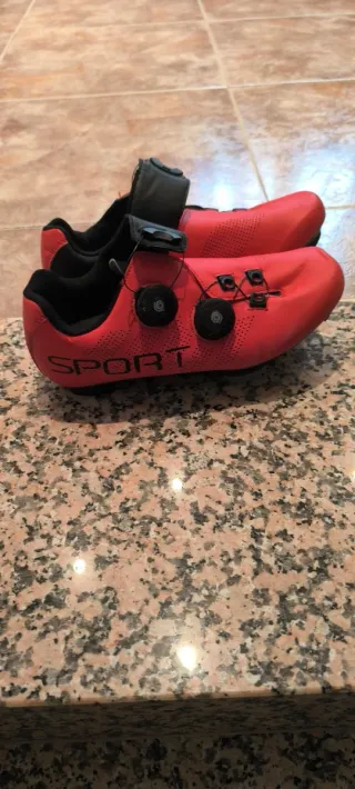 Zapatillas Ciclismo Niño Rojas