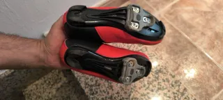 Zapatillas Ciclismo Niño Rojas