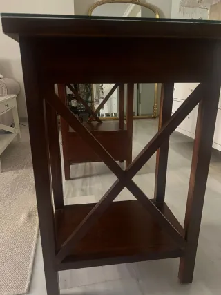 Escritorio madera nogal 4 cajones