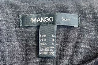 Vestido Mango Gris Talla M