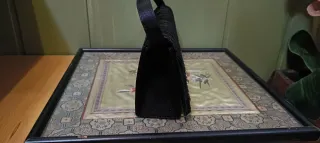 Bolso de fiesta negro con cadena