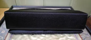 Bolso de fiesta negro con cadena