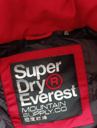Abrigo Superdry Rojo Talla S 36