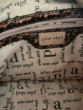 Bolso Vintage Pilar Abril Marrón y Dorado