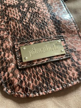 Bolso Vintage Pilar Abril Marrón y Dorado