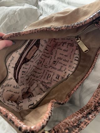 Bolso Vintage Pilar Abril Marrón y Dorado