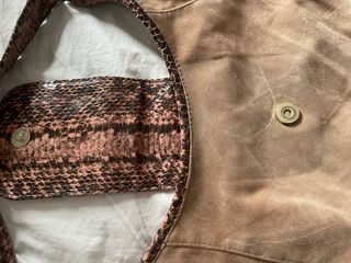 Bolso Vintage Pilar Abril Marrón y Dorado