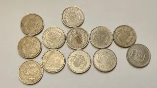 Lote de 12 monedas antiguas