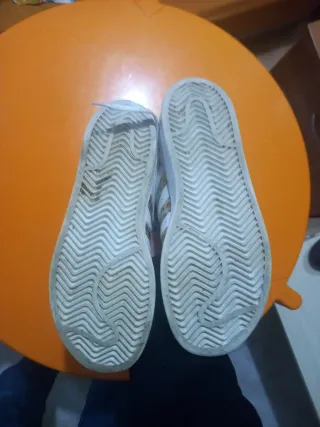 Adidas Bamba Mujer Blanco y Dorado