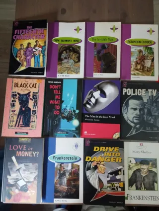 Conjunto de libros en inglés