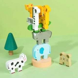 Juego Equilibrio Animales Montessori Madera