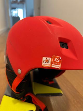 Casco de esquí infantil Rossignol rojo