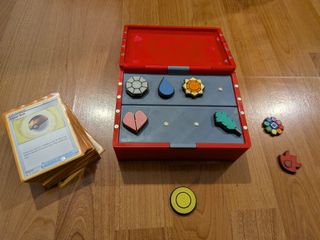 Deckbox 3D estuche Medallas Kanto - Pokémon