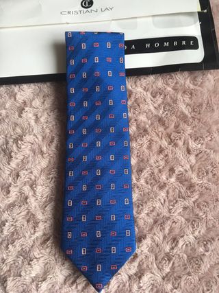 Corbata Cristian Lay Azul y Roja