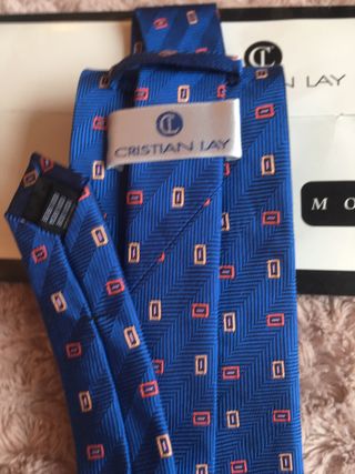 Corbata Cristian Lay Azul y Roja
