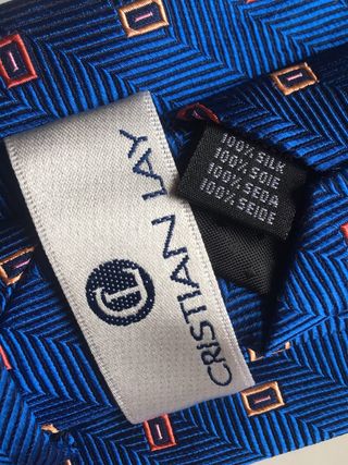 Corbata Cristian Lay Azul y Roja