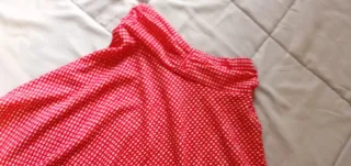 Falda bonita roja y blanca