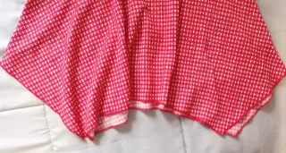 Falda bonita roja y blanca