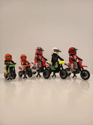 Playmobil Motocross 5 Figuras y Motos
