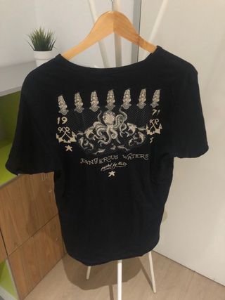 Camiseta Ed Hardy Reversible - Estilo Y2K - Talla