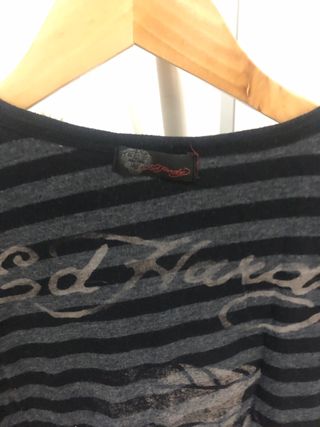 Camiseta Ed Hardy Reversible - Estilo Y2K - Talla