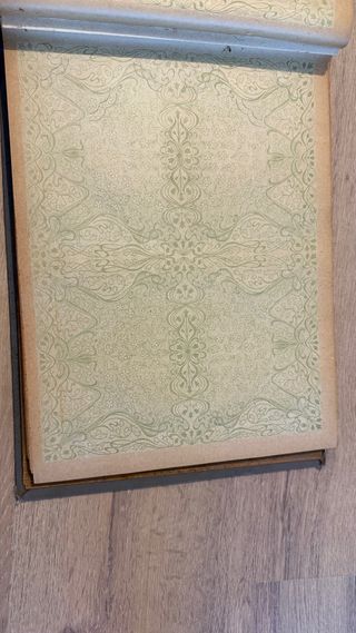 Álbum vacío postales antiguas floral