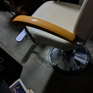 Sillón de barbero vintage