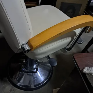 Sillón de barbero vintage