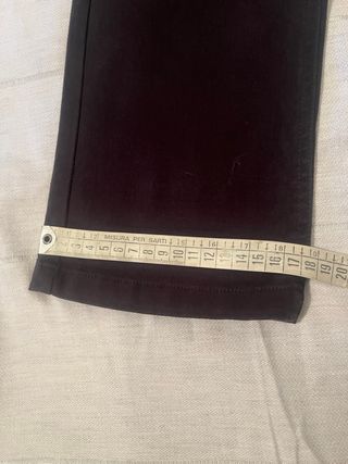 Pantaloni Benetton Cotone Neri Taglia 38