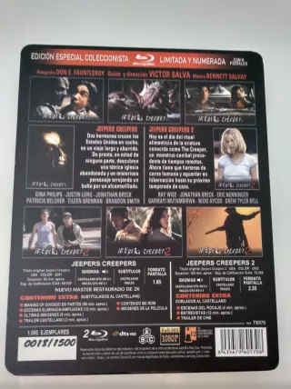 Steelbook Jeepers Creepers 1 y 2 Blu-ray
