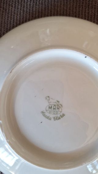 Juego de té porcelana floral