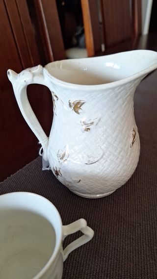 Juego de té porcelana floral