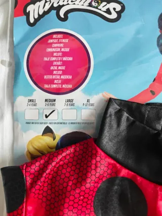 Disfraz Ladybug Talla 5-6