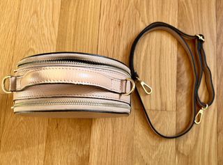 Bolso Piel Rosa Empolvado Made in Italy