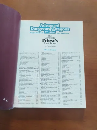 Advanced Dungeons & Dragons Manual buen Sacerdote