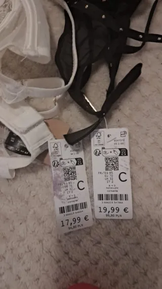 Lote 3 Sujetadores 85C Nuevos con etiqueta