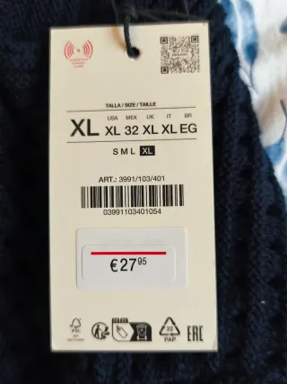 Jersey de punto con flecos