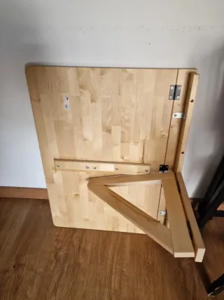 Mesa escritorio plegable madera ikea
