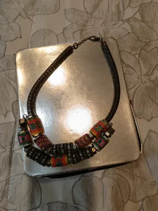 Collar multicolor trenzado