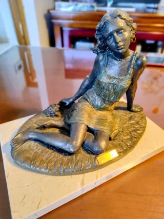 Escultura arte en bronce de Anglada