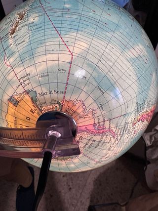 Mappamondo Vintage Luminoso - Made in Italy