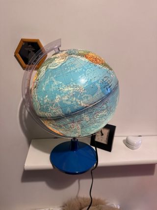 Mappamondo Vintage Luminoso - Made in Italy