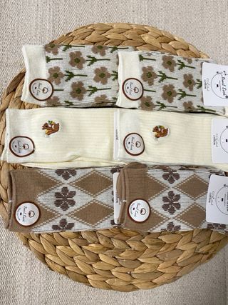 6 calcetines algodón talla 35-40