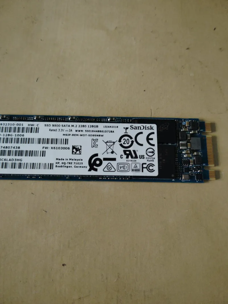 DISCO DURO SSD M.2 SANDISK 128GB afbeelding 3