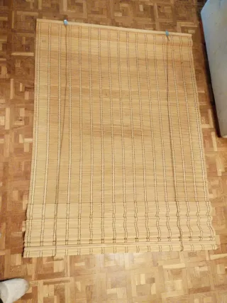 Persiana enrollable de bambú1 m ancha 1.75 alta