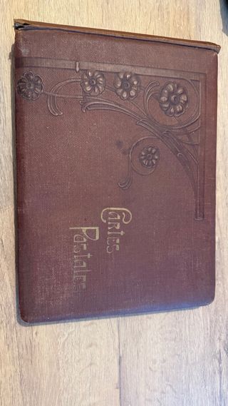 Álbum de Cartas Postales Antiguas Vacío