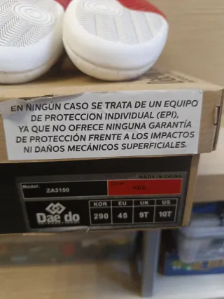 Zapatillas Taekwondo Daedo Talla 45